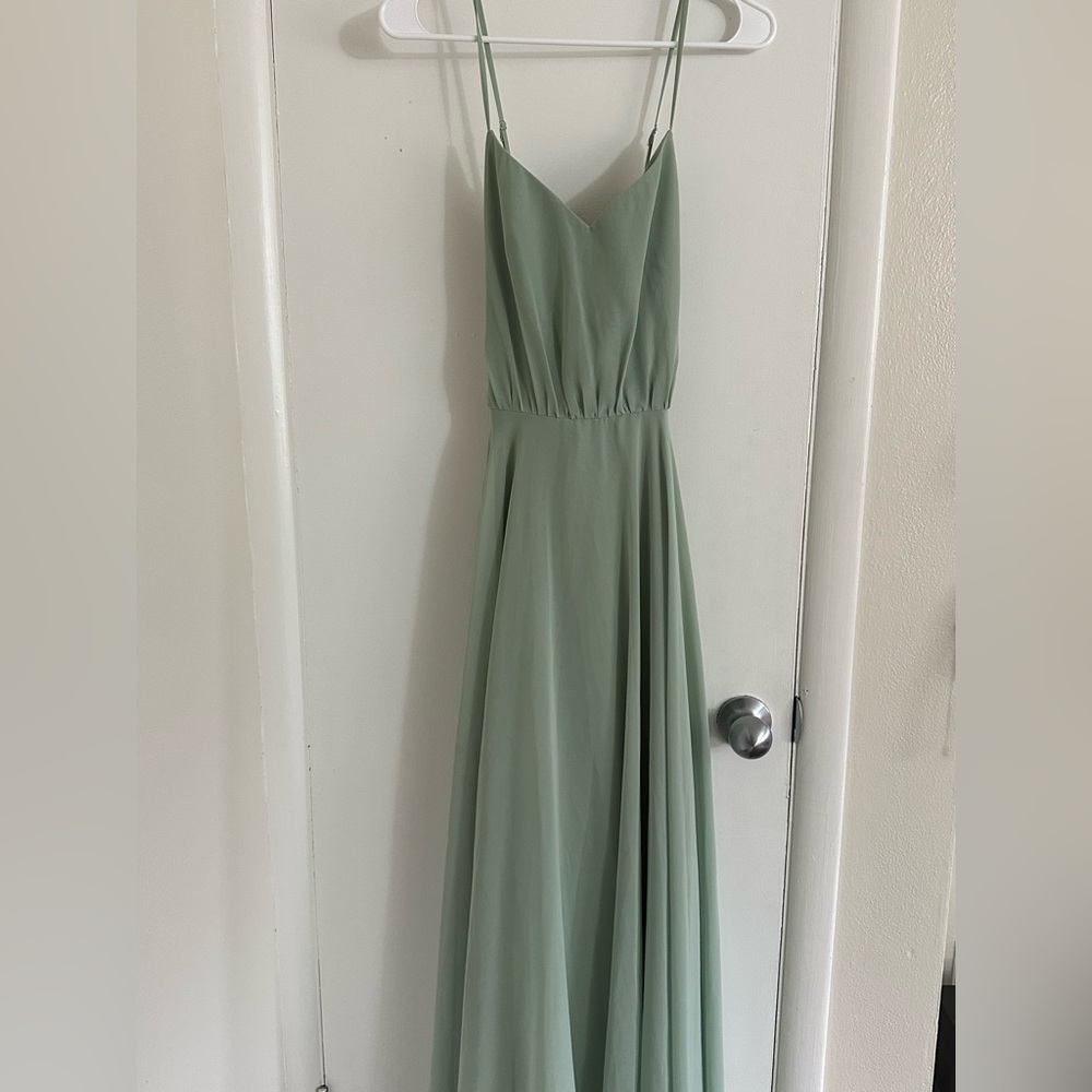 Sage revelry bridesmaid dress size 4
